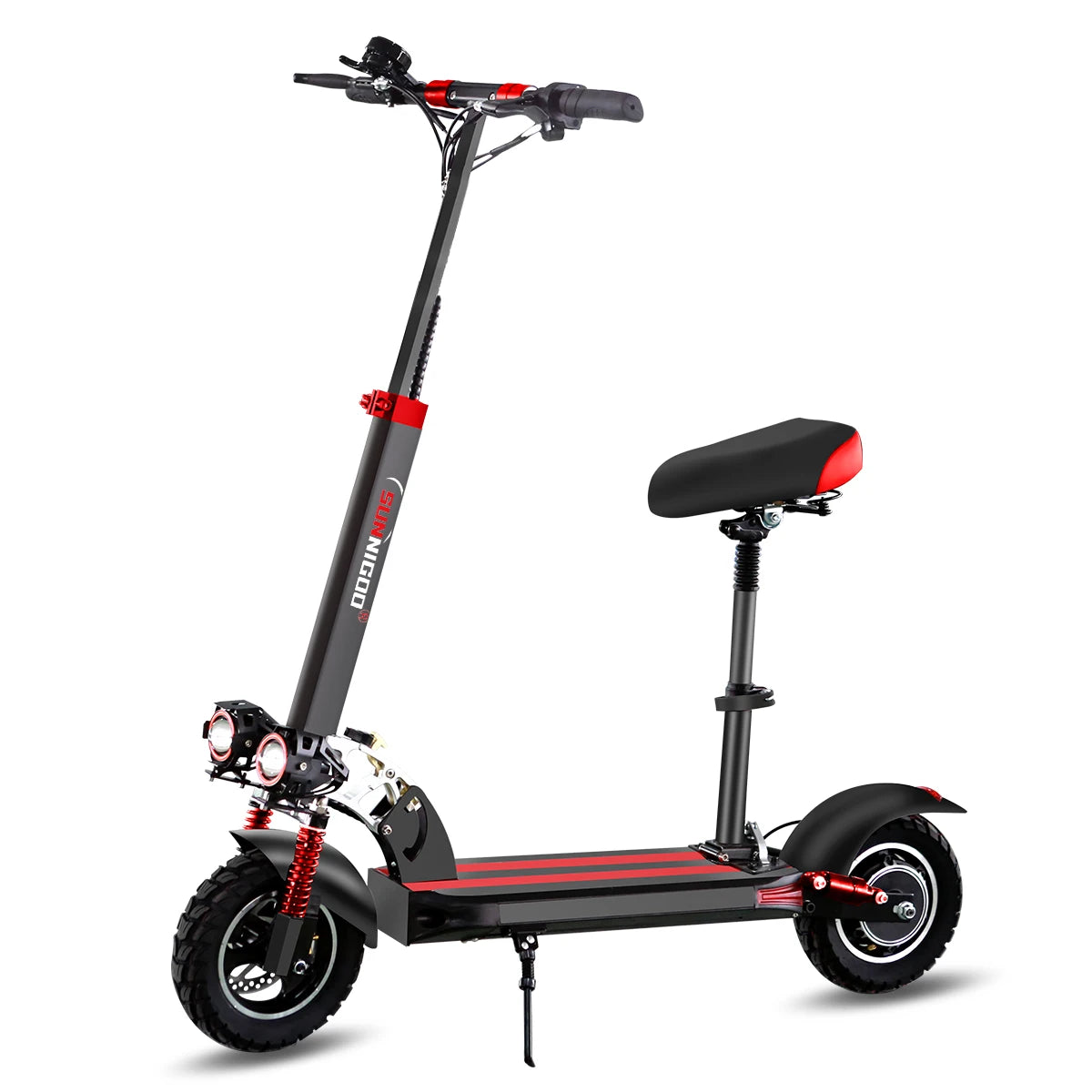 Electric Scooter 800W Motor 48V13AH Battery Send Removable Seat E-Scooter Adult 10" Tire City Commuter All-Terrain Fold Scooters