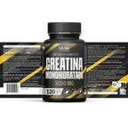 Creatine Monohydrate 120 Tablets of 3000mg Creatin Pure per dose. Creatine Monohydrate for Muscle Mass and Energy Boost. Creatine Pre and Post Workout. Creatine Made in Italy, 100% Vegan | LAGA Pharma. LAGA Healthy. LA.GA |