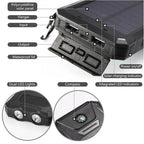 10000000mAh Solar Power Bank last 2USB LED Battery Charger For Cell Phone