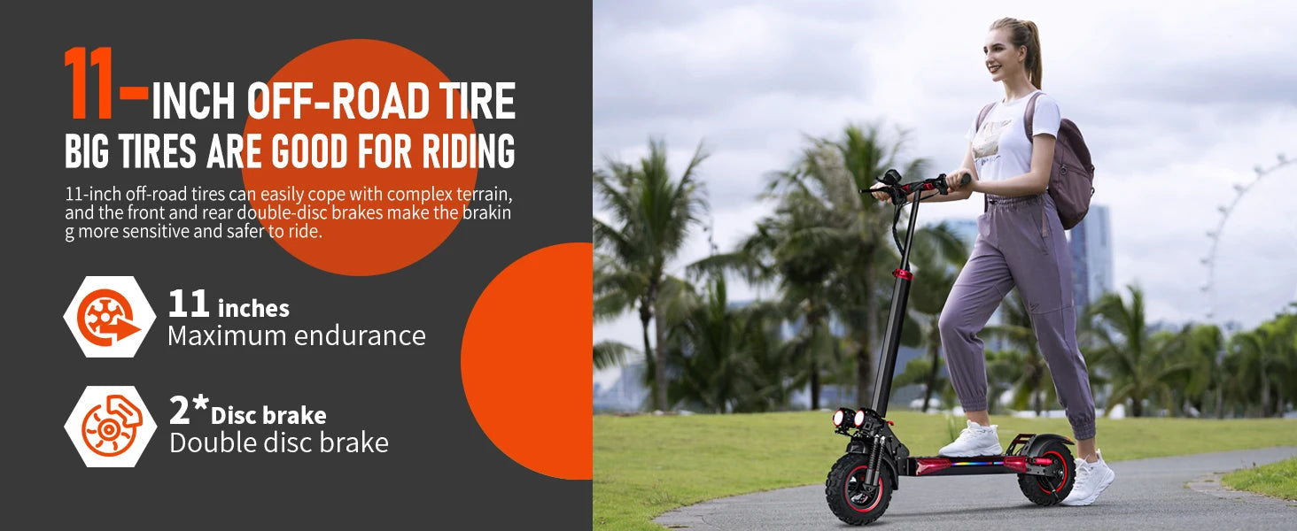 FREEBOY J11MAX EScooters,1200W Motor 48V18ah,Max speed 55km/h W/Seat Electric Scooters Aldult 11" Tire City Commuting E-Scooter
