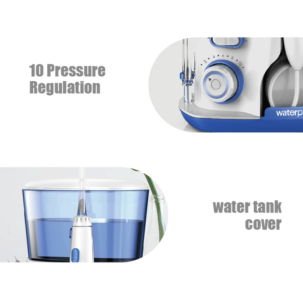 800ML Capacity Electric Water Flosser Oral Irrigator for Teeth Cleaning Water Dental Flosser Teeth with Interchangeable Nozzles