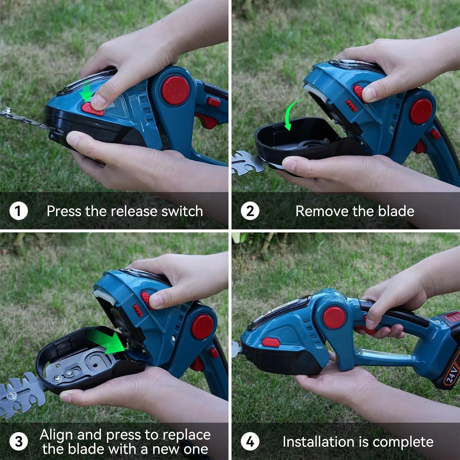 Cordless Electric Hedge Trimmer 2 in 1 Household Lawn Mower Garden Trimming Power Tools For Makita Battery Scissors Pruning Saw