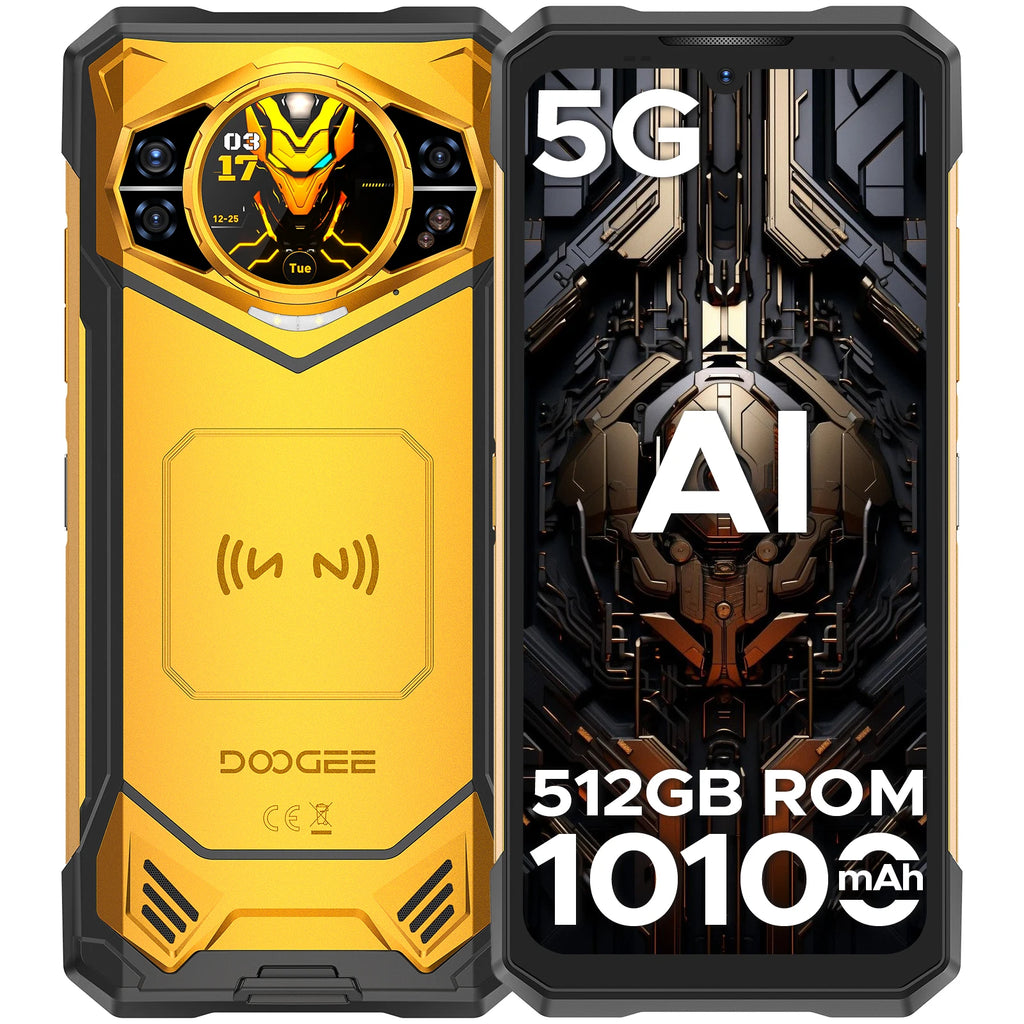 Globe Version DOOGEE S200 X 5G Rugged Phone 6.72" Dimensity 7050 1.32" AMOLED Rear Display 12GB 512GB 10100mAh Battery Phone