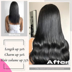 Clip in Hair Extensions Straight 100% Remy Human Hair Clip in Extensions Invisible Seamless Clip ins Hair Extension 8pcs Natural
