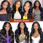 Wave Clip in Hair Extensions Real Human Hair Extensions Clip Ins 120 Gram Body Wave 18 Inch 8Pcs Natural Black 100% Human Hair