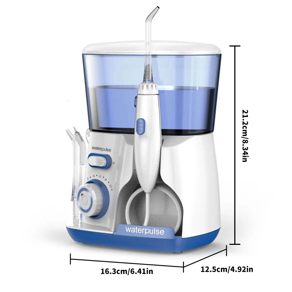 800ML Capacity Electric Water Flosser Oral Irrigator for Teeth Cleaning Water Dental Flosser Teeth with Interchangeable Nozzles
