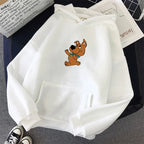 Print pink Cute Dog oversized  Sweatshirt Kawaii Hoodies for Women top clothes Hoody Female Itself  Women's Hoodies Full Sleeve