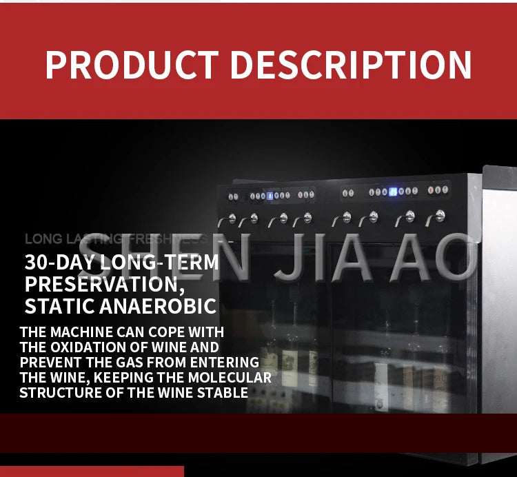 Commercial Nitrogen Preservation Wine Grater Dispenser Automatic Preservation Wine Refrigerator Red Wine Dispenser
