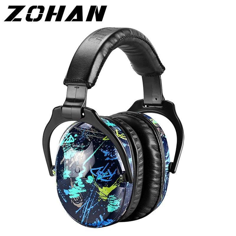 ZOHAN Ear Protector Passive Earmuffs NRR22DB Anti-noise Reduction hip-hop Safety Ear Muffs for kid girls boys