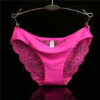 Woman Lace Panties Sexy Transparent Panty Low-Rise Cotton crotch Briefs Plus Size Ladies Underwear Intimates New Hot Sale