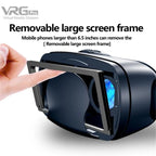 Virtual Reality VR Glasses IMAX Huge Screen HD 3D Glasses Google Cardboard Box VR Headset Helmet for 5-7" Phone,Support Gamepad