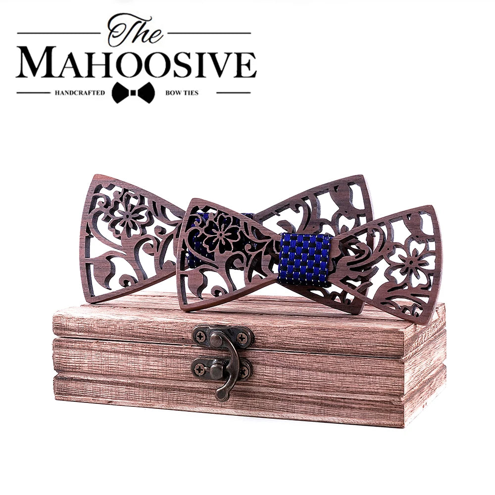 Adult and kids Wooden bow tie Set ties for kids necktie bowtie gravata casamento school bow ties Gift for students boy bow ties Main image