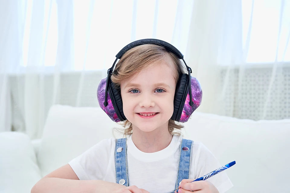 ZOHAN Ear Protector Passive Earmuffs NRR22DB Anti-noise Reduction hip-hop Safety Ear Muffs for kid girls boys
