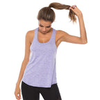 WANAYOU Sleeveless Yoga Shirts Women Quick Dry Running Sports Tank Top Sleeveless Fitness Gym Workout Top Yoga Vest