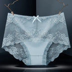 7Pcs Cotton Women's underwear lace transparent panties comfortable antibacterial plus size pants female sexy lingerie