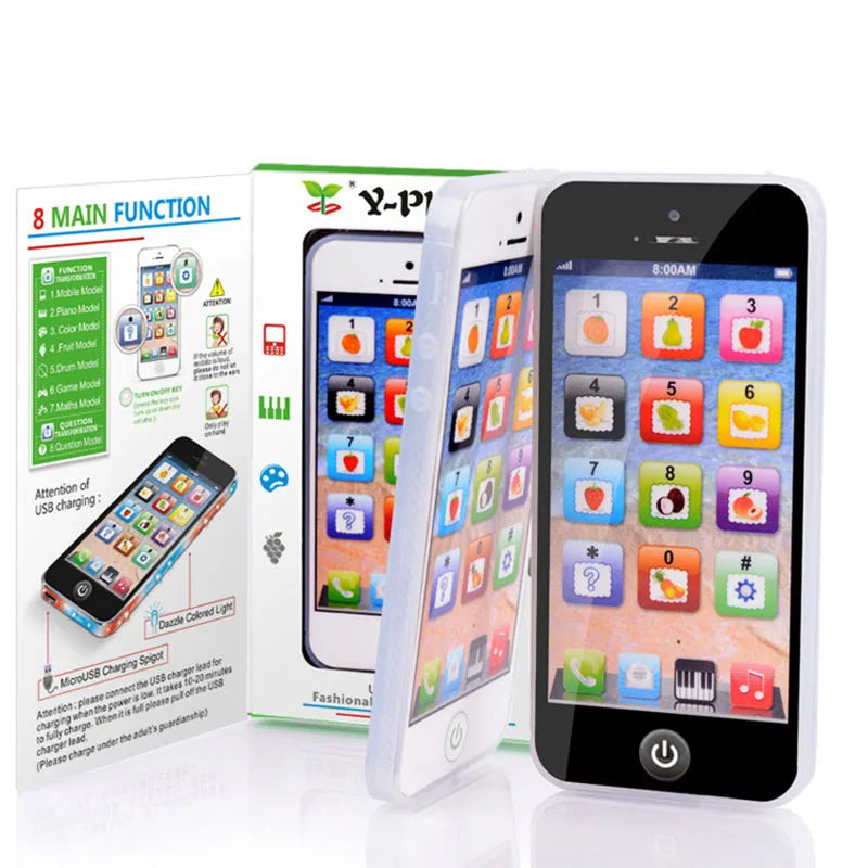 Children Simulation Phone Baby Musical Early Educational Toys English Learning Cellphone with Light Sound Mobile Vocal Toy Main image