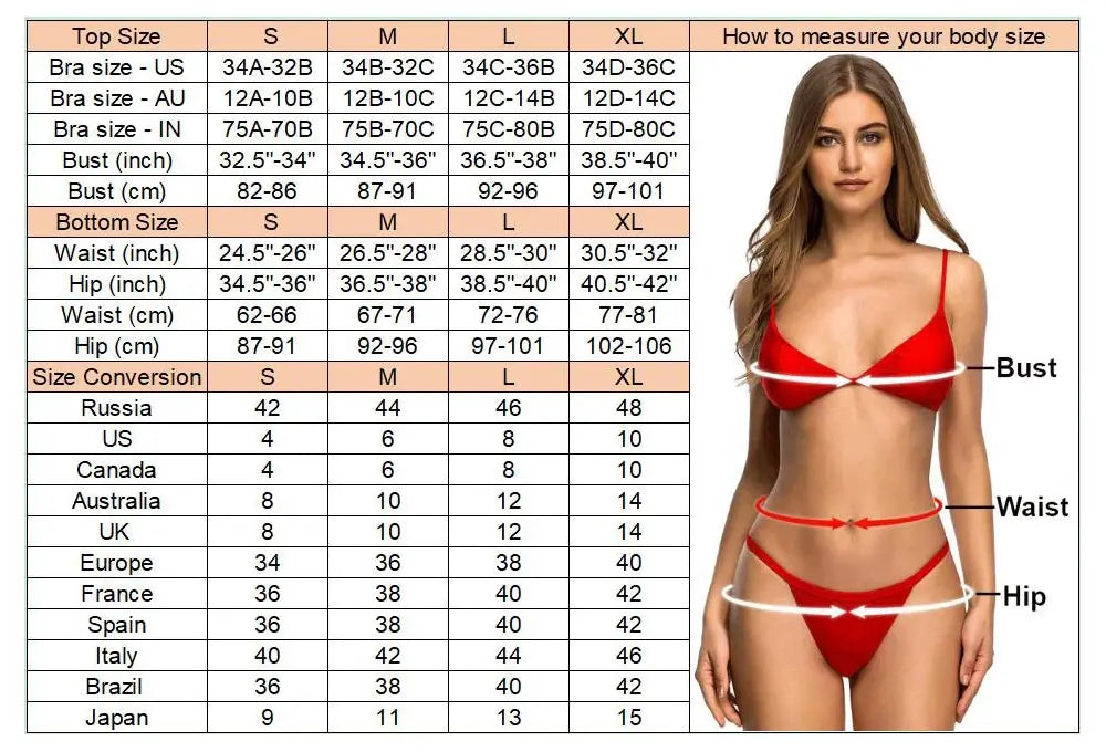S - XL Cross Back Mini Micro Thong Bikini Female Swimsuit Women Swimwear Two-pieces Bikini set Bather Bathing Suit Swim K5022