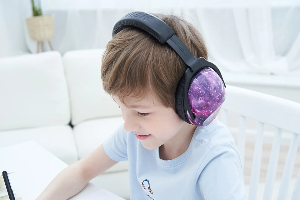 ZOHAN Ear Protector Passive Earmuffs NRR22DB Anti-noise Reduction hip-hop Safety Ear Muffs for kid girls boys