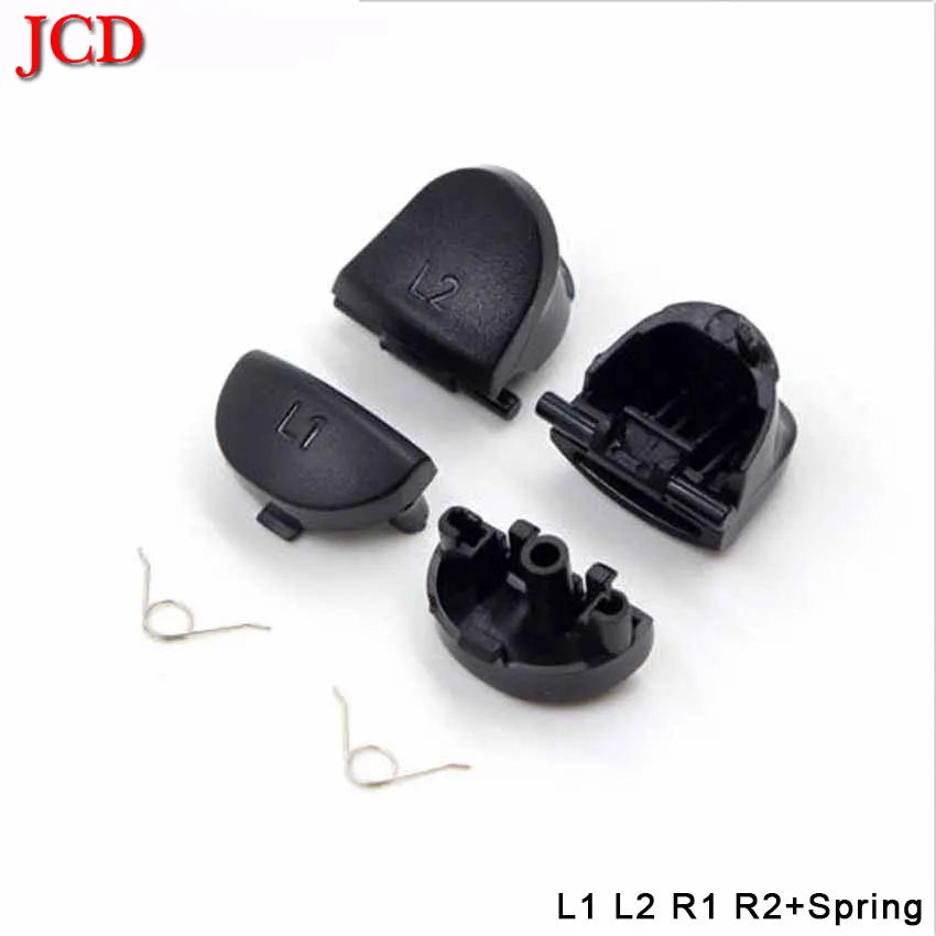 For PS4 Controller Repair Set L1 R1 L2 R2 Trigger Buttons 3D Analog Joysticks Thumb Sticks Cap Conductive Rubber Screwdriver Kit