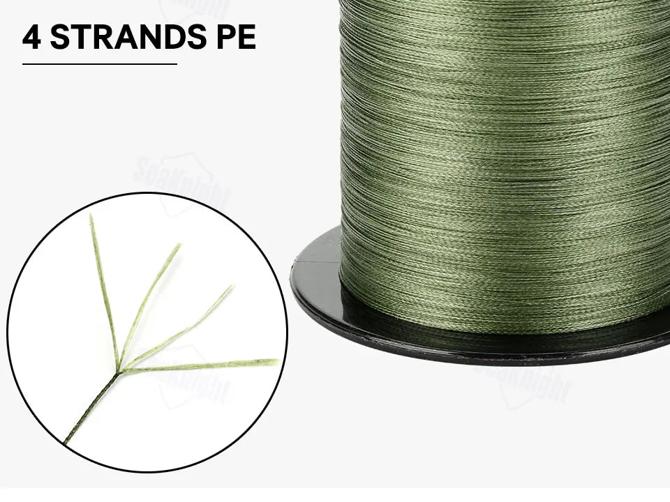 SeaKnight Brand 4 Strands Braided Fishing Line 8-100LB Multifilament PE Wire 300M 500M 1000M Freshwater Saltwater Fishing Pesca