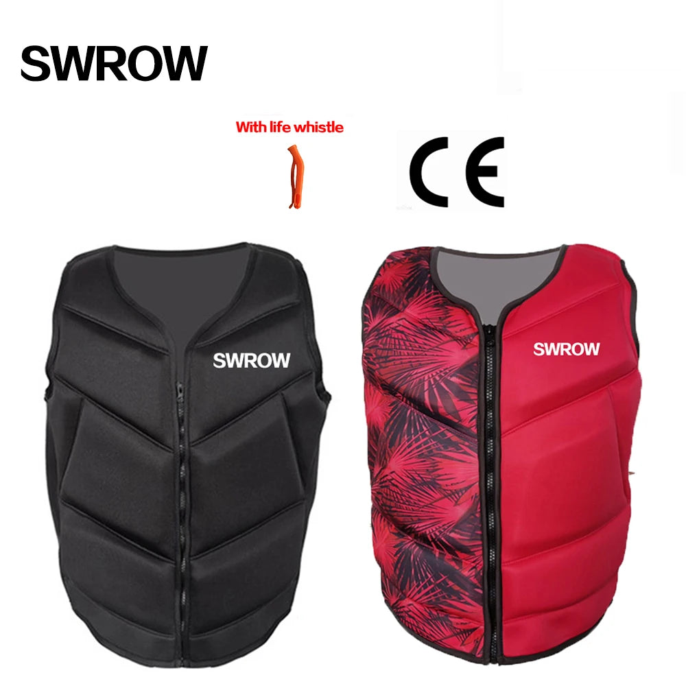 Neoprene life jacket the fishing vest water jacket sport adult children life vest clothes swim skating ski rescue boats drifting Main image