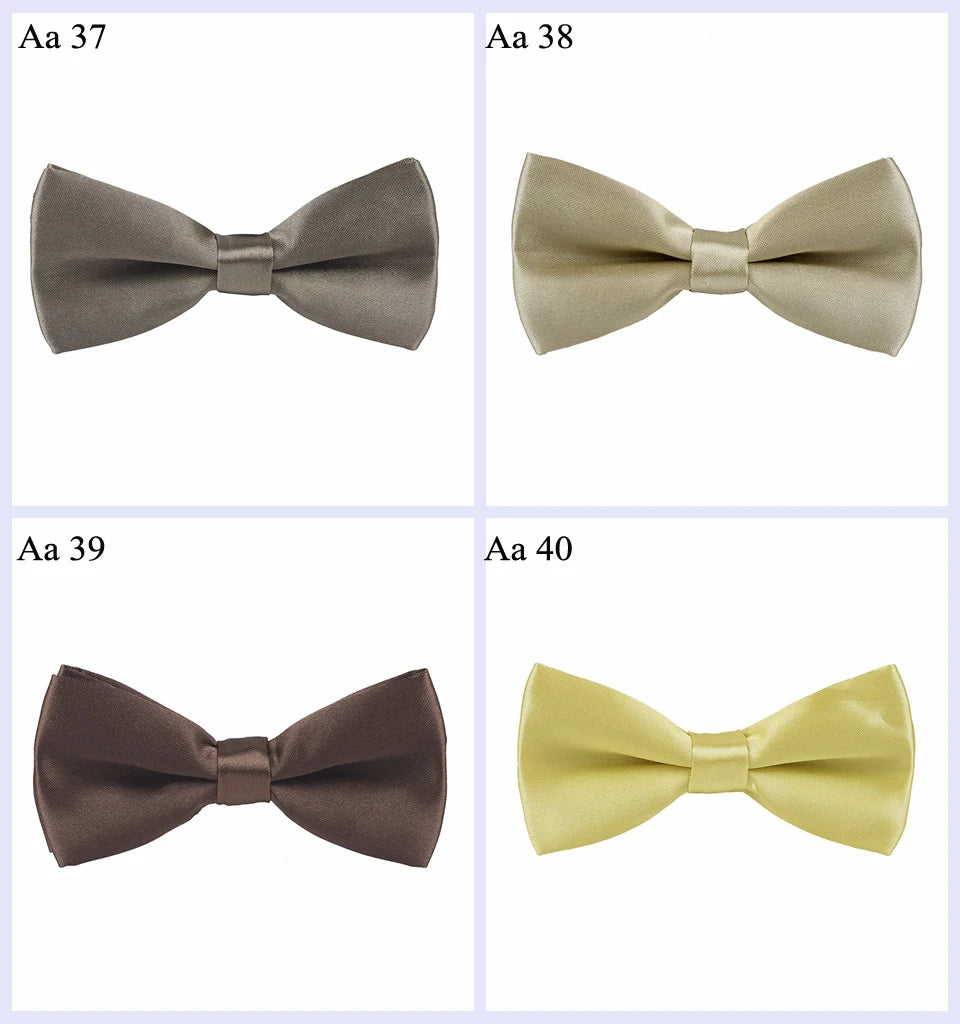 HUISHI 34 Colors Solid Fashion Bowties Groom Kids Formal Colourful Children Cravat Green Marriage Butterfly Wedding Bow ties