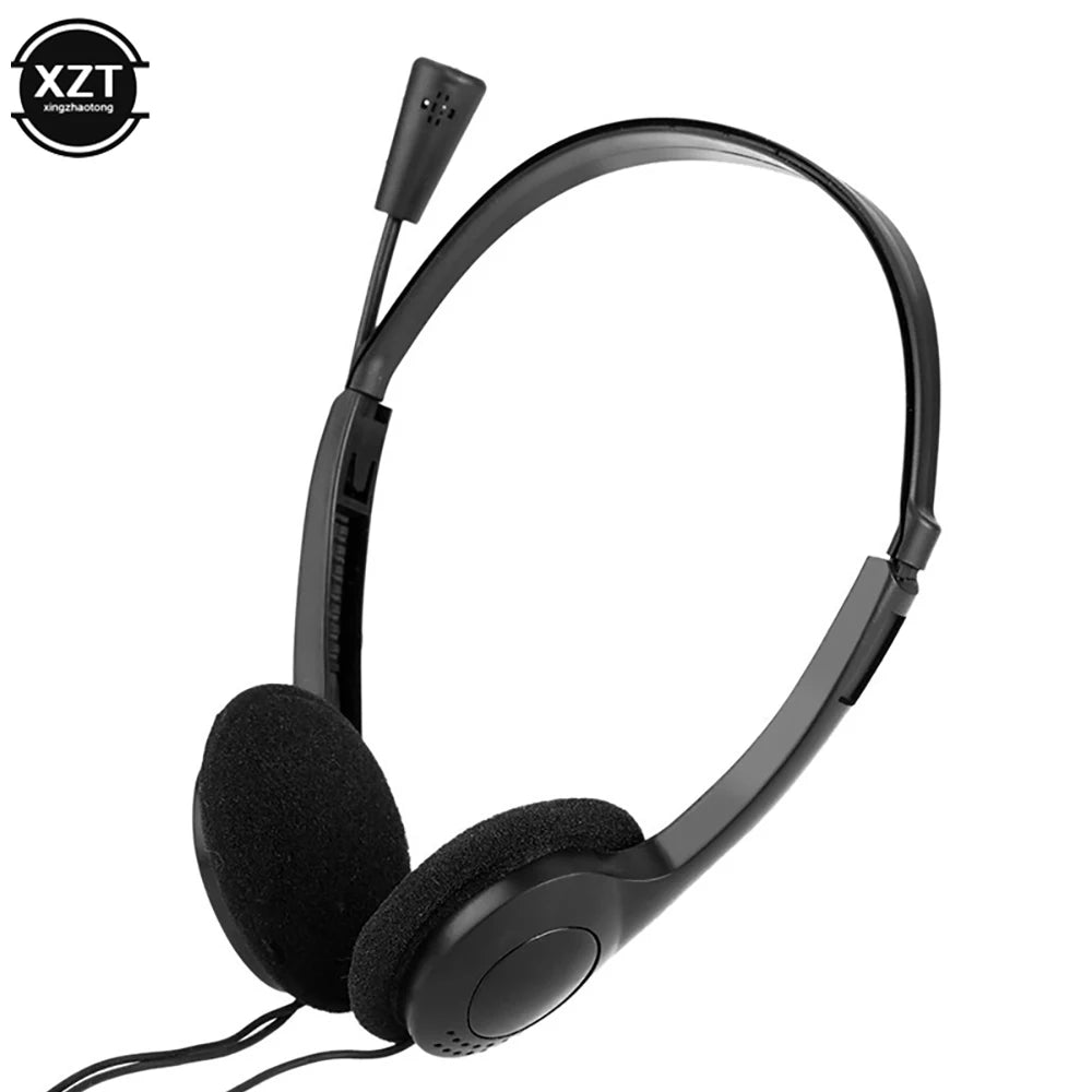 3.5mm Wired Stereo Headset Noise Cancelling Earphone With Microphone Gaming Headphone for Computer Laptop Desktop