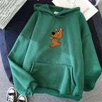 Print pink Cute Dog oversized  Sweatshirt Kawaii Hoodies for Women top clothes Hoody Female Itself  Women's Hoodies Full Sleeve