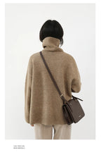 CHIC VEN Korean Women's Sweater Loose Turtleneck Sweaters Warm Solid Pullover Knitwear Basic Female Tops Autumn Winter 2022