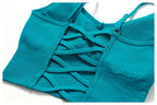 Joyyoung ODM/OEM New Sexy Training Apparel Seamless Ribbed High Impacted Bra Scrunch Shorts Yoga Sets Fitness Sports Clothing