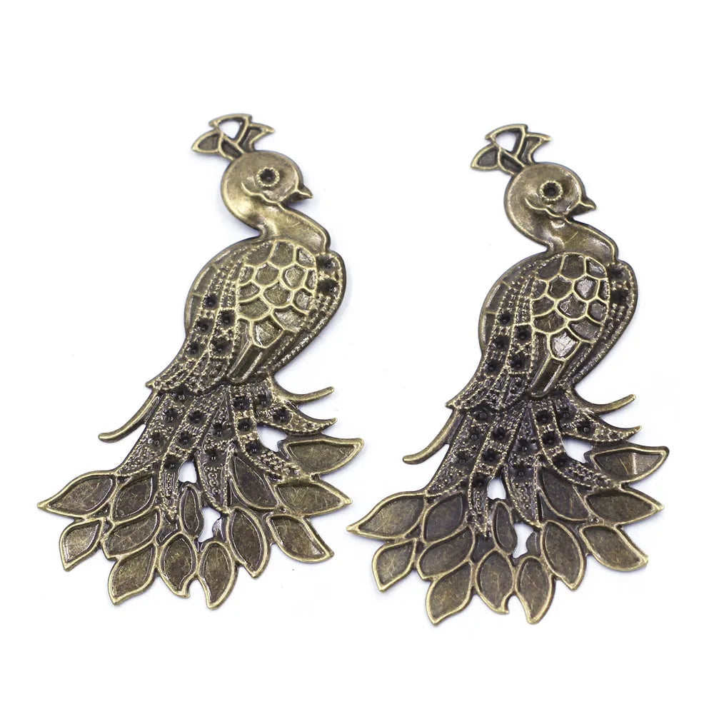 10Pcs Connectors Pendants Butterfly Filigree Flower Wraps Metal Crafts For Embellishments Scrapbooking Jewelry DIY Accessories