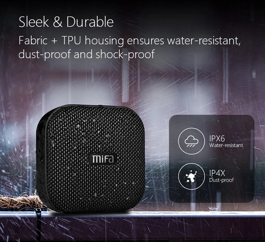Mifa A1 Wireless Bluetooth Speaker Waterproof Mini Portable Stereo music Outdoor Handfree Speaker For iPhone For Samsung Phones