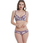 DaiNaFang New Sexy High Quality Women Ultra Thin Thick 75-95 BCDE Cup Bra Sets Lace Push Up Underwear Panties Plus Size Lingerie