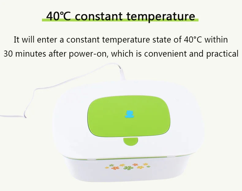 DMWD Home And Car Dual Use Wipes Heater Baby Wet Tissue Heating Box Facial Mask Heating Machine Towel Warmer 40℃ Constant Temp