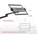 OL-3L aluminum silver Ergonomics 10"-17" desk laptop stand 32" monitor desktop bracket computer mount full motion column bar