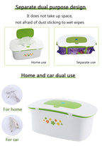 DMWD Home And Car Dual Use Wipes Heater Baby Wet Tissue Heating Box Facial Mask Heating Machine Towel Warmer 40℃ Constant Temp