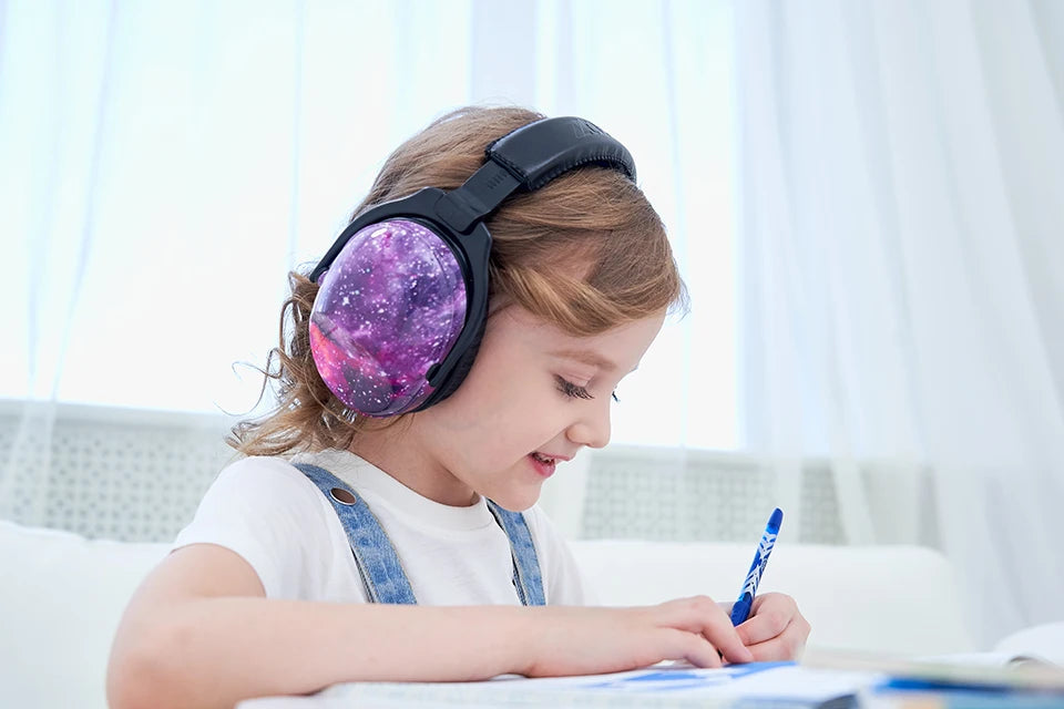 ZOHAN Ear Protector Passive Earmuffs NRR22DB Anti-noise Reduction hip-hop Safety Ear Muffs for kid girls boys