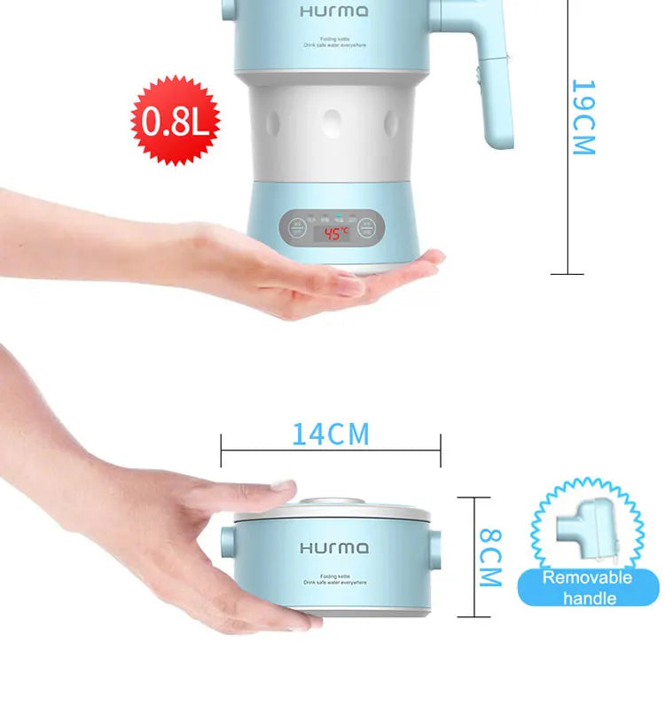 2026 Xinmei 800ML Portable Electric Kettle Foldable Coffee Teapot for Home And Travel Kitchen Appliance to Boil Water