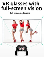 Virtual Reality VR Glasses IMAX Huge Screen HD 3D Glasses Google Cardboard Box VR Headset Helmet for 5-7" Phone,Support Gamepad