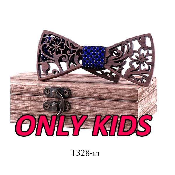Adult and kids Wooden bow tie Set ties for kids necktie bowtie gravata casamento school bow ties Gift for students boy bow ties