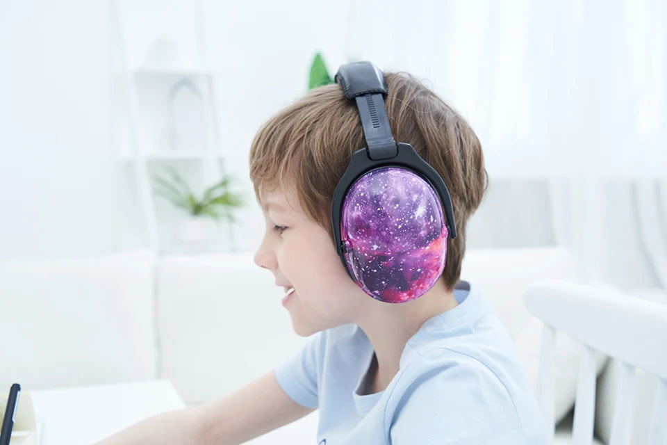 ZOHAN Ear Protector Passive Earmuffs NRR22DB Anti-noise Reduction hip-hop Safety Ear Muffs for kid girls boys