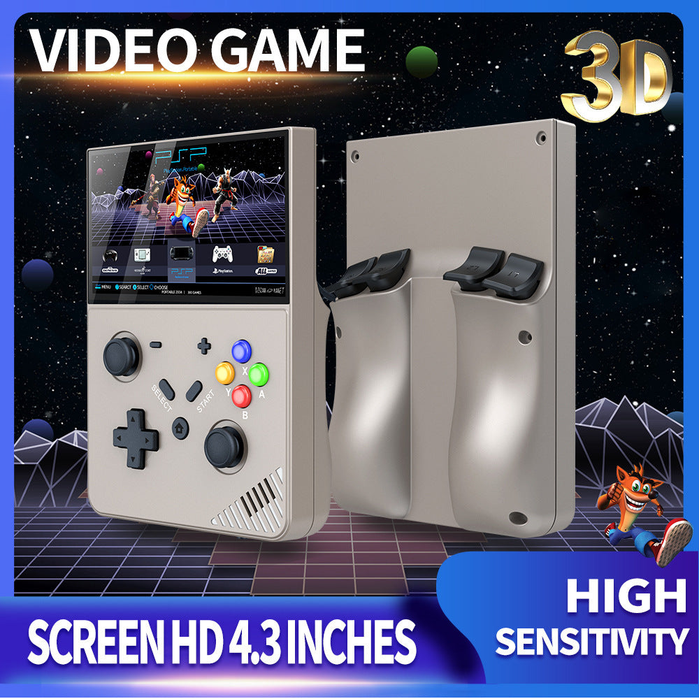 R43 M18 Pro Retro Handheld Video Game Console HD 4.3-inch LED Screen Original 3D Home 4K Large PSP PS1 Built in 25 Simulators