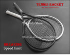 1pcs 27inch Technical Type Tennis Rackets Strung Carbon Aluminum Alloy Recreational Racquet Shockproof With Carry Bag For Adult