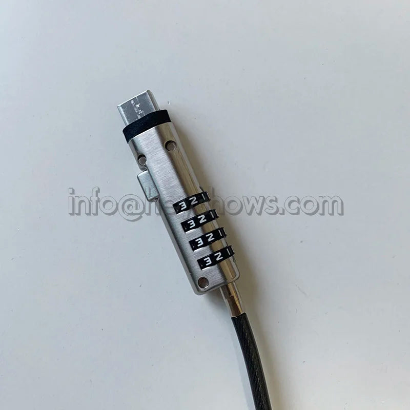 4-Digit Password Protected USB Port Laptop Security Lock Notebook Anti-Theft Combination Lock With Security Steel Lock Cable