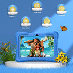 PRITOM Tablet for Kids 7 Inch Android 11 32 GB WiFi Bluetooth Dual Camera Educational Software Installed with Proof Case