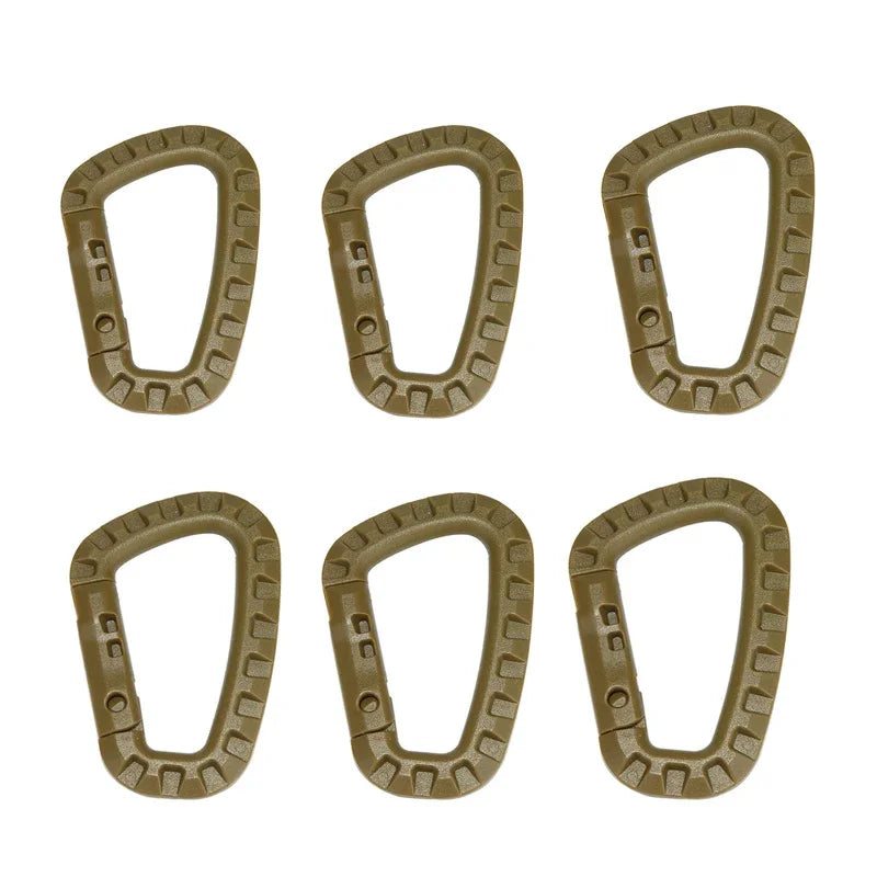 Tactical Carabiner Carabina Karabiner Clip Plastic Cadet Hiking Camping