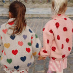2026 KS Brand Winter Baby Girls Boys Lambswool Cherry Jackets Kids Clothes Boys Sequin Cartoon Outerwear Children's Coats 1-9Yrs