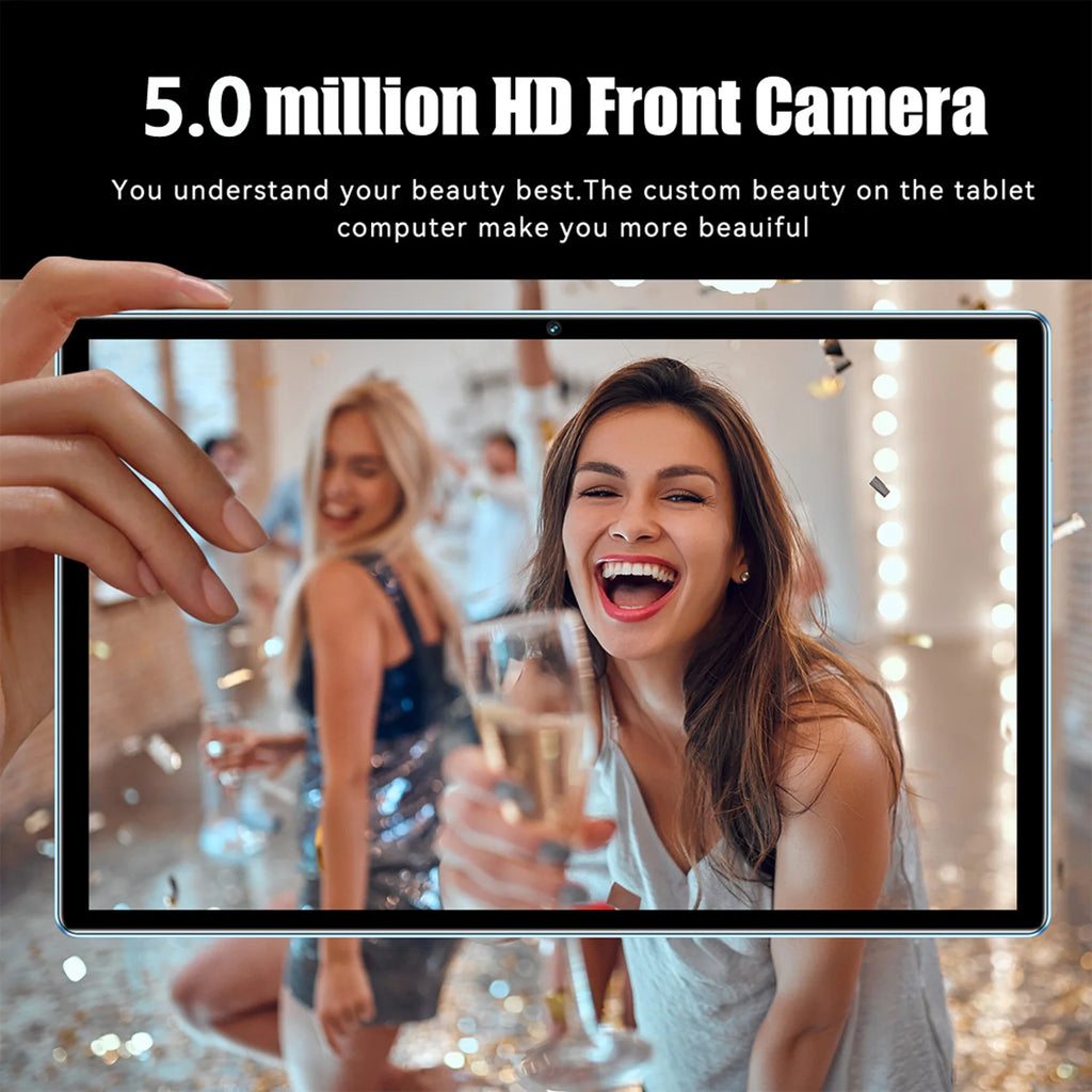 BDF-H39 New Upgraded Version 5G Android Tablets 10.1 Inch Octa Core 6GB+128GB Rom 4G Dual SIM Dual WiFi Education Tablet 6000mAh