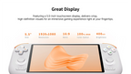 MangMi Air X Game console Android 5.5 inch 1080P 11 touch screen IPS mAh Hall effect joykeep trigger portable game console s