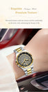 POEDAGAR Fashion Ladies Watch Top Elegant Week Date Woman Clock Quartz Stainless Steel Luminous Waterproof Women's Watches Reloj